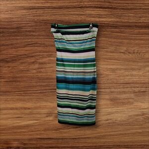 Striped multicolored strapless dress Old Money, COTTAGECORE, SUMMER TIME, FUN